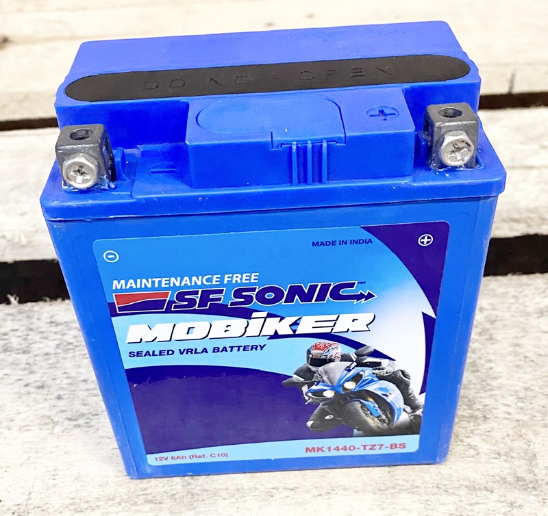Аккумулятор для мотоцикла, аккумулятор для скутера SF SONIC MOBIKER 12V/6Ач (TZ7-BS)