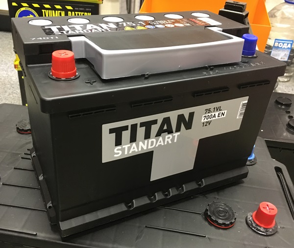 аккумулятор 75 titan standart