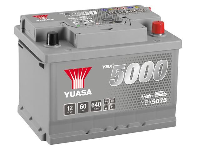 Аккумулятор Yuasa Silver High Performance YBX5075, 60 Ач