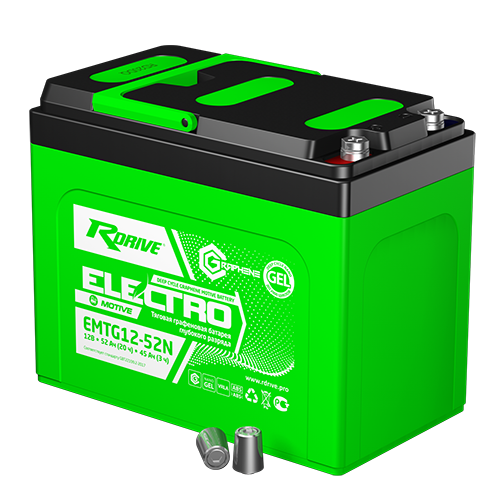 Тяговая графеновая батарея RDrive ELECTRO Motive EMTG12-52N