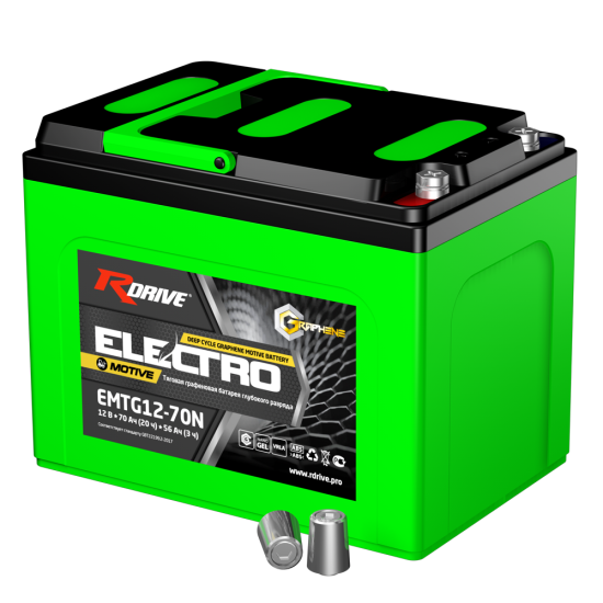 Тяговая гелевая батарея RDrive ELECTRO Motive EMTG12-70N