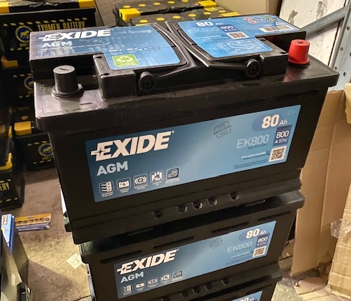 Аккумулятор автомобильный EXIDE AGM - 80 о.п. EK800 (Exide Technologies) -  Доставка и установка аккумуляторов для авто - АКБ Сервис