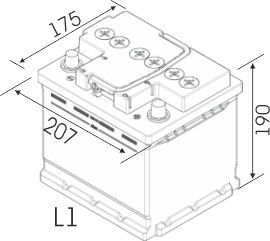 Аккумулятор Медведь 6СТ-55.0 VLA о/п (кубик) 