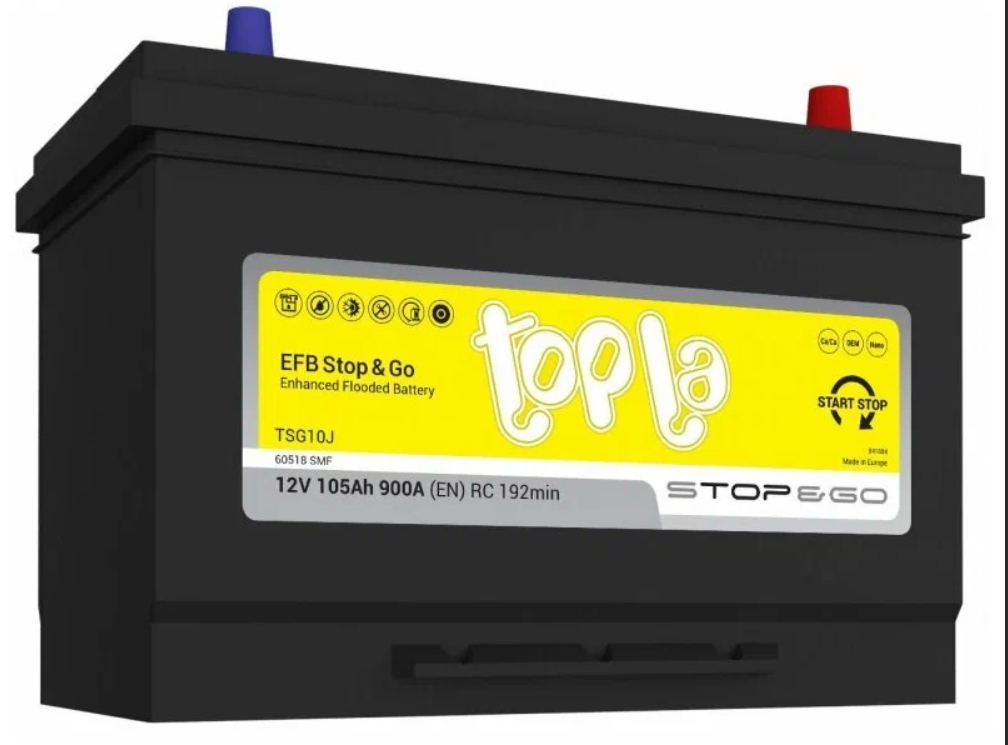 Аккумулятор TOPLA EFB 60518 SMF TSG10J 
