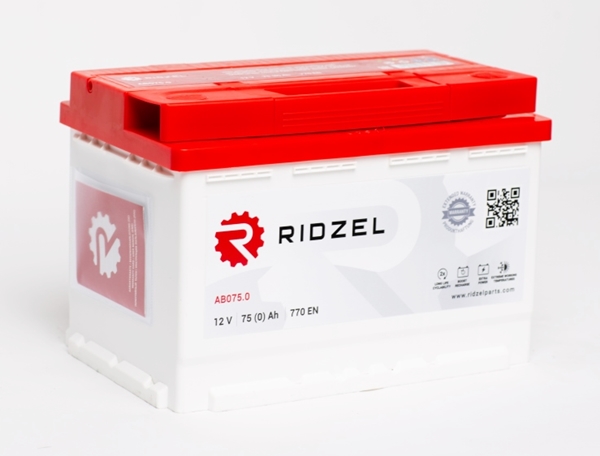 ridzel аккумулятор 75 Ah RIDZEL (AB075.0)