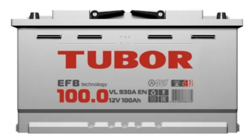 Аккумулятор TUBOR EFB 100.0 правый+