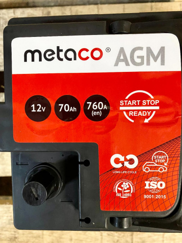 Аккумулятор Аккумулятор Metaco battery AGM-70 METACO — детальное фото