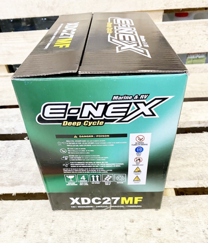 Лодочный аккумулятор E-NEX MARINE XDC27MF в коробке