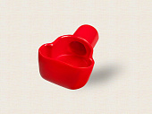Чехол клемм КЛ108 ПЛЮС (красный) для использования с перемычк. клемма-ухо с сечен. 25 мм², 35 мм² (компл. 1 шт.)