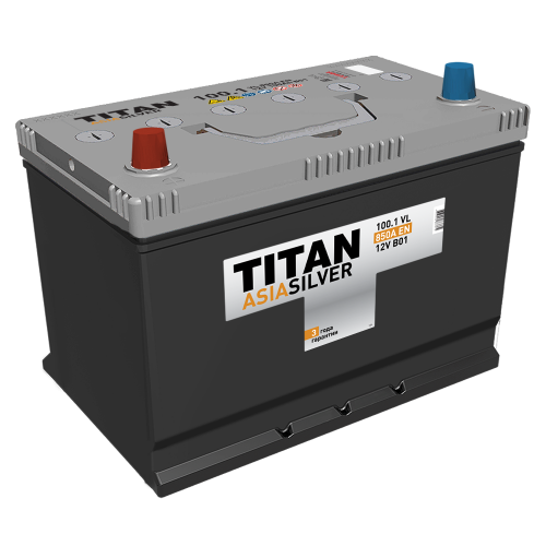 Аккумулятор TITAN ASIASILVER 6СТ-100.1 VL  B01