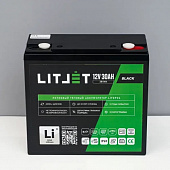 LITJET BLACK LiFePO4 аккумулятор тяговый 12V 30Ah 384Wh IP65