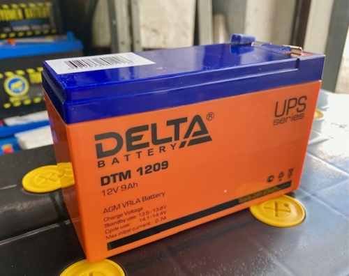 аккумулятор delta dtm 1209