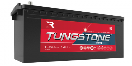 Аккумулятор Tungstone EFB 6СТ-140 крупным планом