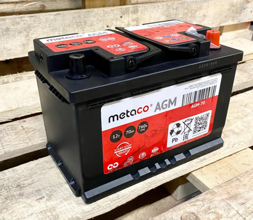 Аккумулятор Аккумулятор Metaco battery AGM-70 METACO — детальное фото