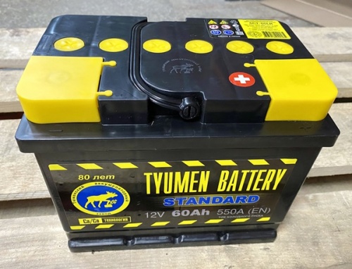 Аккумулятор TYUMEN BATTERY 6СТ-60L STANDARD О.П.