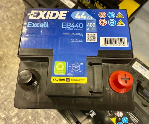 Аккумулятор EXIDE EXCELL EB440 44AH
