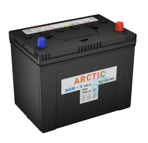 Аккумулятор ARCTIC AGM 75 Ач / D26 Азия, правый+  детальное фото — AGM аккумулятор для экстремальных температур | Аккумуляторная Балтийская Компания СПб