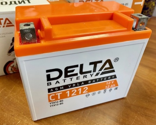 мото аккумулятор delta ct1212