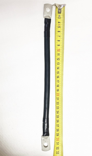 ПЕРЕМЫЧКА АБК арт. 3250("наконечник-наконечник" длина 320 мм., сечение 50мм2) — медная гибкая перемычка для АКБ