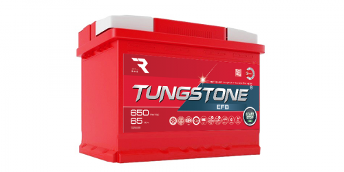 Аккумулятор Tungstone EFB 6СТ-65 крупным планом