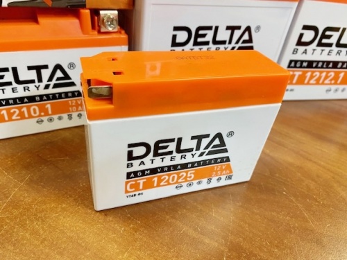 мото аккумулятор delta ct 12025