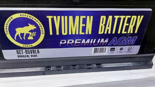Аккумулятор TYUMEN BATTERY 95Ah PREMIUM AGM о/п 