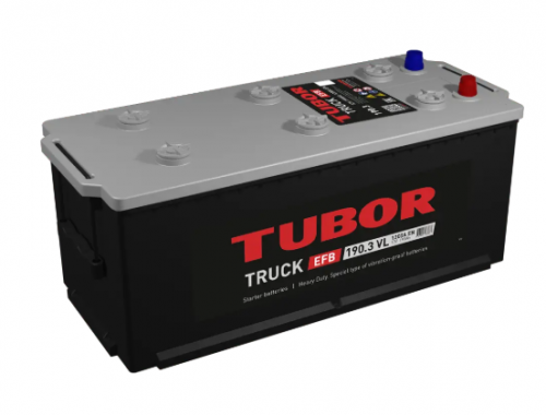 Аккумулятор TUBOR TRUCK EFB 6СТ-190.3 VL — купить аккумулятор TUBOR