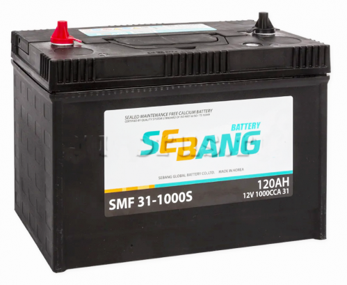 Аккумулятор SEBANG SMF 120 А/ч прямой L+