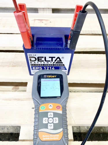 аккумулятор для снегохода delta eps 1214 - проверка силы тока