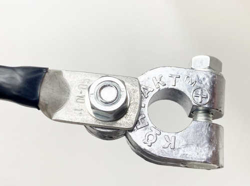 ПЕРЕМЫЧКА АБК арт. 6250("наконечник-наконечник" длина 620 мм., сечение 50мм2) — медная гибкая перемычка для АКБ