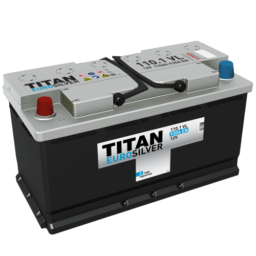 Аккумулятор TITAN Euro silver 6СТ-110.1 VL — купить в магазине Аккумбалт